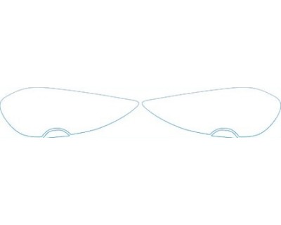 PAINT PROTECTION KIT - 2011 ASTON MARTIN RAPIDE SEDAN  HEADLIGHTS KIT - PRECUT PPF CLEAR BRA WRAP