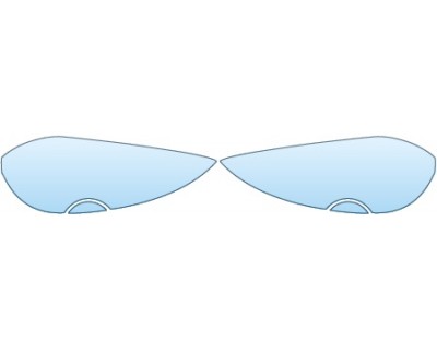 PAINT PROTECTION KIT - 2014 ASTON MARTIN RAPIDE SEDAN  HEADLIGHTS - PRECUT PPF CLEAR BRA WRAP
