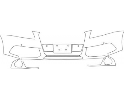 2013 AUDI Q5 BASE 2.0T Upper Bumper(with Sensors) Kit