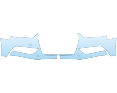 PAINT PROTECTION KIT - 2013 AUDI A4 SEDAN BASE BUMPER KIT - PRECUT PPF CLEAR BRA WRAP