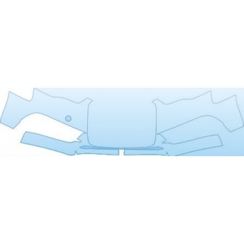 PAINT PROTECTION KIT - 2013 AUDI A5 COUPE BASE BUMPER(WITH TOW HOOK) KIT - PRECUT PPF CLEAR BRA WRAP