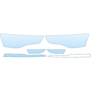 PAINT PROTECTION KIT - 2013 AUDI A5 COUPE BASE HEADLIGHTS FOG LIGHTS KIT - PRECUT PPF CLEAR BRA WRAP