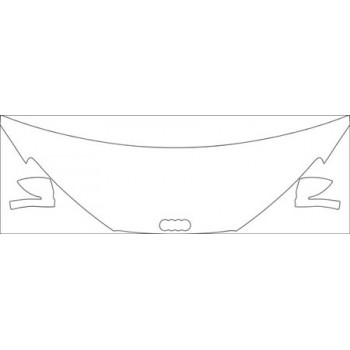 2011 AUDI R8 V8 BASE Hood Mirrors(bikini Cut) Kit