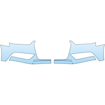 Precut PPF Kit – Clear Bra Paint Protection Film PAINT PROTECTION KIT - 2015 AUDI A4 BASE BUMPER - PRECUT PPF CLEAR BRA WRAP