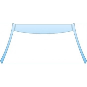 PAINT PROTECTION KIT - 2014 AUDI A7 PREMIUM BASE ROOF A-PILLARS - PRECUT PPF CLEAR BRA WRAP