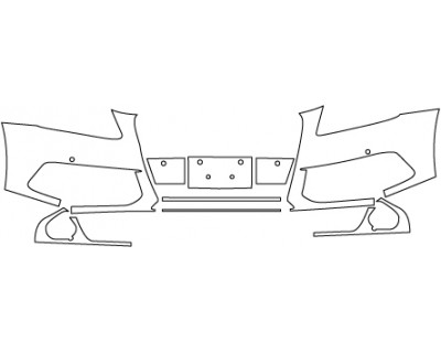2014 AUDI Q5 BASE 2.0T Upper Bumper(with Sensors)
