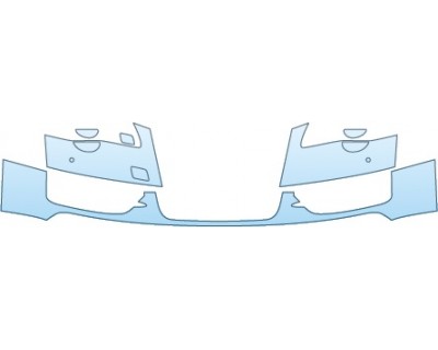 PAINT PROTECTION KIT - 2014 AUDI S8 BASE  BUMPER(WITH SENSORS AND WASHERS) - PRECUT PPF CLEAR BRA WRAP