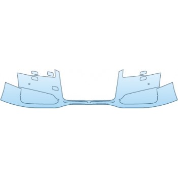 Precut PPF Kit – Clear Bra Paint Protection Film PAINT PROTECTION KIT - 2015 AUDI S8 BASE BUMPER(WITH SENSORS AND WASHERS) - PRECUT PPF CLEAR BRA WRAP