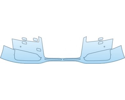 PAINT PROTECTION KIT - 2015 AUDI S8 BASE  BUMPER(WITH SENSORS AND WASHERS) - PRECUT PPF CLEAR BRA WRAP