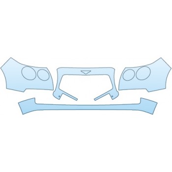PAINT PROTECTION KIT - 2014 BENTLEY FLYING SPUR BASE  BUMPER (LESS COVERAGE) - PRECUT PPF CLEAR BRA WRAP