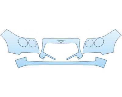 PAINT PROTECTION KIT - 2014 BENTLEY FLYING SPUR BASE  BUMPER (MORE COVERAGE) - PRECUT PPF CLEAR BRA WRAP
