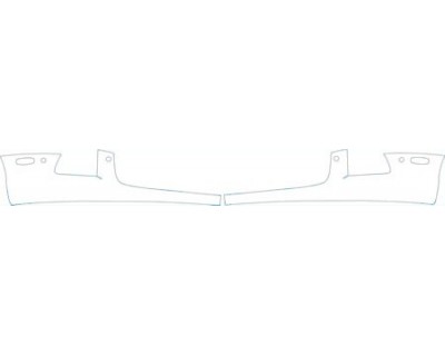 PAINT PROTECTION KIT - 2013 BENTLEY CONTINENTAL GT BASE  BUMPER(WITH SENSORS) KIT - PRECUT PPF CLEAR BRA WRAP