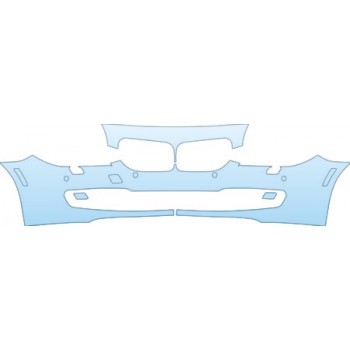 PAINT PROTECTION KIT - 2013 BMW 650I COUPE BASE BUMPER(WITH WASHERS AND SENSORS) KIT - PRECUT PPF CLEAR BRA WRAP