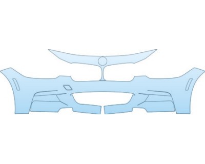 Precut PPF Kit – Clear Bra Paint Protection Film PAINT PROTECTION KIT - 2013 BMW 335 SEDAN M SPORTS PKG BUMPER (WITH M SPORT PACKAGE WITH SEAM) KIT - PRECUT PPF CLEAR BRA WRAP