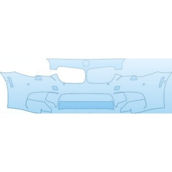PAINT PROTECTION KIT - 2013 BMW M5 SEDAN  BUMPER (30 INCH WITH CAMERAS WITH WASHERS SENSORS) KIT - PRECUT PPF CLEAR BRA WRAP