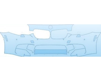 PAINT PROTECTION KIT - 2013 BMW M5 SEDAN  BUMPER (30 INCH WITH CAMERAS WITH WASHERS SENSORS) KIT - PRECUT PPF CLEAR BRA WRAP