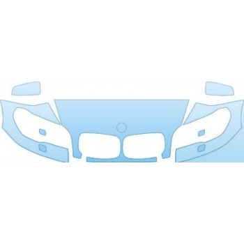 PAINT PROTECTION KIT - 2013 BMW X5 XDRIVE35D BASE HOOD FENDER MIRRORS(WITH WASHERS) KIT - PRECUT PPF CLEAR BRA WRAP