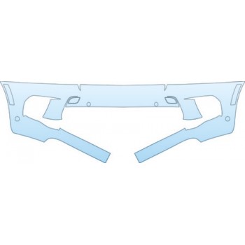 PAINT PROTECTION KIT - 2013 BMW X5 XDRIVE35I M SPORT PACKAGE BUMPER(WITH SENSORS 30 INCH) KIT - PRECUT PPF CLEAR BRA WRAP