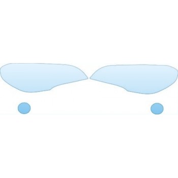 PAINT PROTECTION KIT - 2013 BMW X5 XDRIVE35I M SPORT PACKAGE HEADLIGHTS FOG LIGHTS KIT - PRECUT PPF CLEAR BRA WRAP