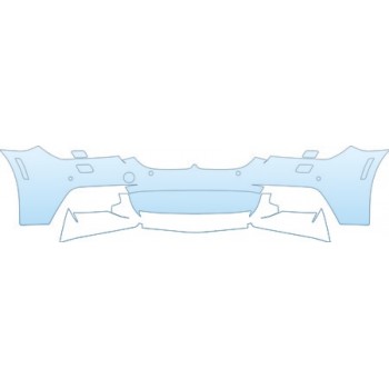 PAINT PROTECTION KIT - 2013 BMW 640 CONVERTIBLE M SPORT PKG LOWER BUMPER(WITH M SPORT PKG; WASHERS AND SENSORS;30INCH) KIT - PRECUT PPF CLEAR BRA WRAP