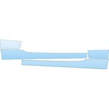 PAINT PROTECTION KIT - 2011 BMW 328 CONVERTIBLE I BASE ROCKERS KIT - PRECUT PPF CLEAR BRA WRAP