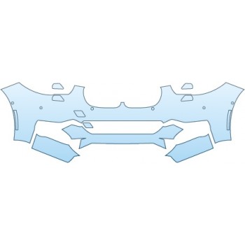 PAINT PROTECTION KIT - 2015 BMW 550I GT M SPORT LOWER BUMPER - PRECUT PPF CLEAR BRA WRAP