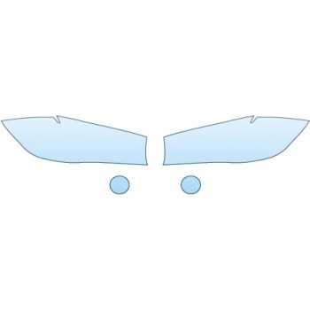 PAINT PROTECTION KIT - 2015 BMW X5 XLINE  HEADLIGHTS FOG LIGHTS - PRECUT PPF CLEAR BRA WRAP