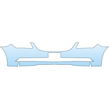 PAINT PROTECTION KIT - 2015 BUICK LACROSSE LEATHER  BUMPER (24 INCH WITH PLATE CUT OUT) - PRECUT PPF CLEAR BRA WRAP