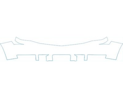PAINT PROTECTION KIT - 2007 CADILLAC ESCALADE ESV UPPER BUMPER (WITH PLATE CUT OUT) KIT - PRECUT PPF CLEAR BRA WRAP