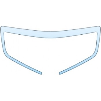 PAINT PROTECTION KIT - 2015 CADILLAC ATS BASE COUPE GRILLE SURROUND - PRECUT PPF CLEAR BRA WRAP