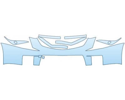 PAINT PROTECTION KIT - 2016 CADILLAC CTS V COUPE BUMPER (WITH WASHERS) - PRECUT PPF CLEAR BRA WRAP