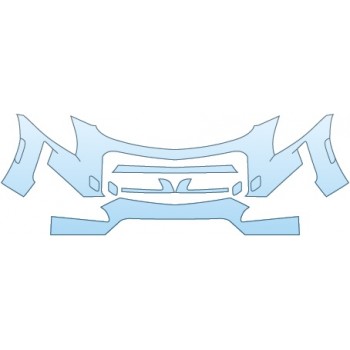 PAINT PROTECTION KIT - 2016 CADILLAC CTS SEDAN  BUMPER (30 INCH) - PRECUT PPF CLEAR BRA WRAP