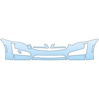 PAINT PROTECTION KIT - 2016 CADILLAC CTS SEDAN  LOWER BUMPER - PRECUT PPF CLEAR BRA WRAP