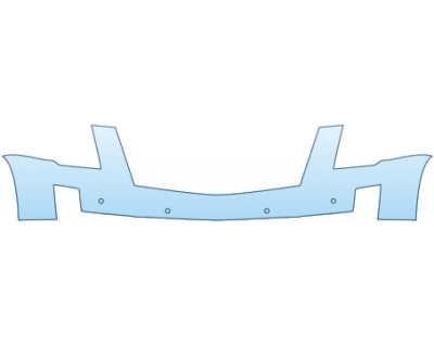 PAINT PROTECTION KIT - 2016 CADILLAC ESCALADE LUXURY  UPPER BUMPER - PRECUT PPF CLEAR BRA WRAP
