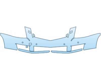 PAINT PROTECTION KIT - 2016 CADILLAC SRX PREMIUM  BUMPER(WITH WASHERS AND SENSORS) - PRECUT PPF CLEAR BRA WRAP