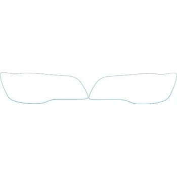 PAINT PROTECTION KIT - 2012 CHRYSLER 300 LIMITED  HEADLIGHTS KIT - PRECUT PPF CLEAR BRA WRAP