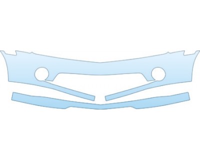 PAINT PROTECTION KIT - 2012 CHEVROLET CAMARO RS  LOWER BUMPER (WITH BODY ) KIT - PRECUT PPF CLEAR BRA WRAP