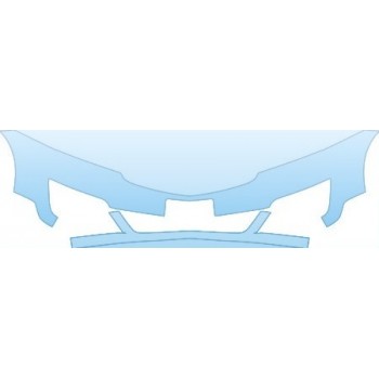 PAINT PROTECTION KIT - 2013 CHEVROLET TRAVERSE 1LT AWD  BUMPER(WITH PLATE CUT OUT;30 INCH) KIT - PRECUT PPF CLEAR BRA WRAP