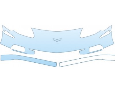 PAINT PROTECTION KIT - 2012 CHEVROLET CORVETTE CONVERTIBLE  BUMPER KIT - PRECUT PPF CLEAR BRA WRAP