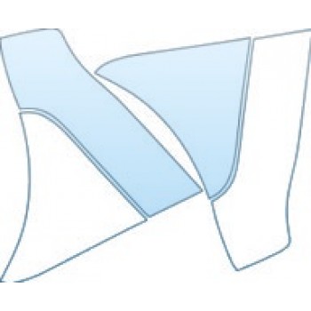 PAINT PROTECTION KIT - 2012 CHEVROLET CORVETTE Z06  REAR WHEEL SPLASH KIT - PRECUT PPF CLEAR BRA WRAP
