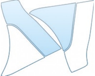 PAINT PROTECTION KIT - 2012 CHEVROLET CORVETTE Z06  REAR WHEEL SPLASH KIT - PRECUT PPF CLEAR BRA WRAP