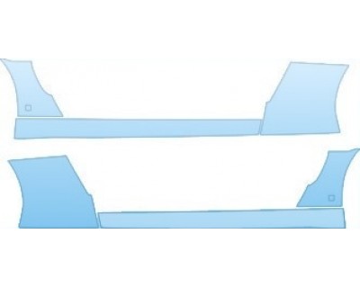 PAINT PROTECTION KIT - 2012 CHEVROLET CORVETTE Z06  ROCKERS KIT - PRECUT PPF CLEAR BRA WRAP