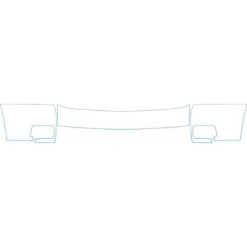 PAINT PROTECTION KIT - 2008 CHEVROLET SILVERADO 1500 LTZ CREW CAB BUMPER WITH FOG LIGHTS KIT - PRECUT PPF CLEAR BRA WRAP