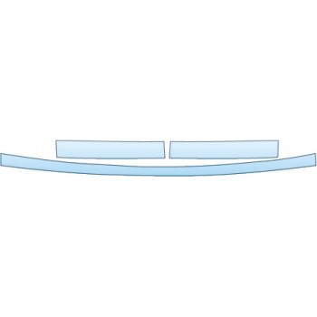 PAINT PROTECTION KIT - 2017 CHRYSLER 300 LIMITED  REAR BUMPER DECK - PRECUT PPF CLEAR BRA WRAP