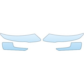PAINT PROTECTION KIT - 2014 CHEVROLET VOLT HATCHBACK  HEADLIGHTS FOGLIGHTS - PRECUT PPF CLEAR BRA WRAP