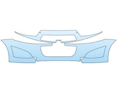 PAINT PROTECTION KIT - 2015 CHEVROLET SONIC HATCHBACK RS BUMPER (MORE SEAMS) - PRECUT PPF CLEAR BRA WRAP