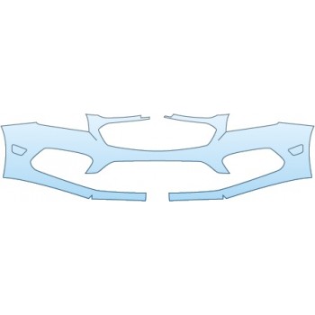 PAINT PROTECTION KIT - 2015 CHEVROLET CRUZE ECO BASE BUMPER W/O PLATE - PRECUT PPF CLEAR BRA WRAP
