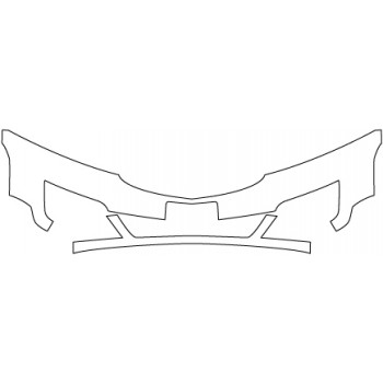 2015 CHEVROLET TRAVERSE LT  Bumper(with Plate Cut Out;30 Inch)