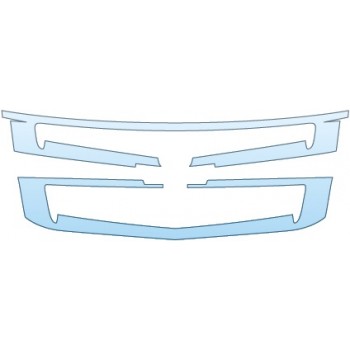 PAINT PROTECTION KIT - 2016 CHEVROLET TAHOE LS  GRILLE - PRECUT PPF CLEAR BRA WRAP
