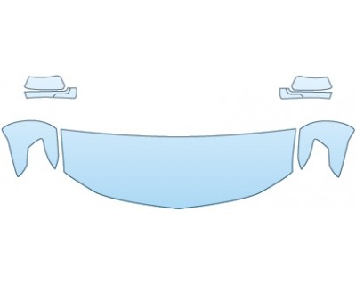 PAINT PROTECTION KIT - 2016 CHEVROLET TAHOE LS  HOOD FENDERS MIRRORS (24 INCH) - PRECUT PPF CLEAR BRA WRAP